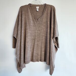Women's V-Neck Sweater - Brown